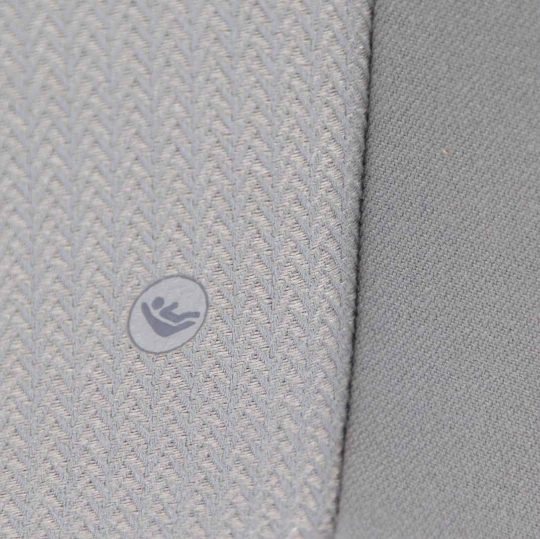 BMW E90 LCI Rear Seat Backrest Back Cover Cloth Fabric Vertex Grey