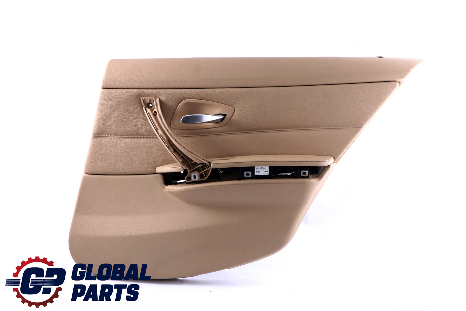 BMW 3 Series E90 Rear Right O/S Door Card Lining Beige Leather Trim Panel