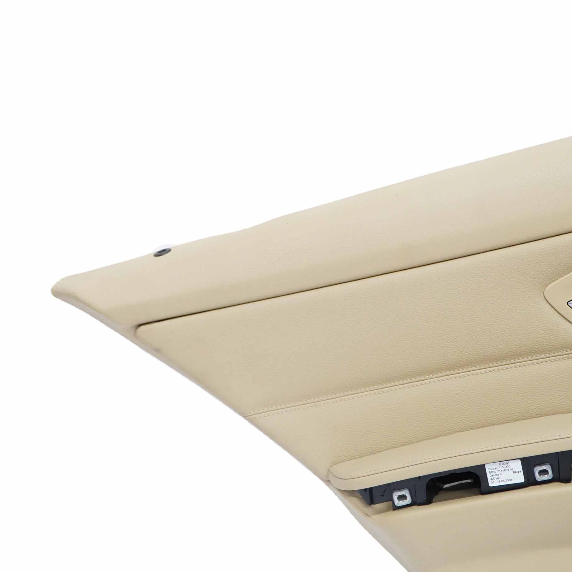 BMW E91 Door Card Rear Left Panel N/S Covering Trim Leather Dakota Beige