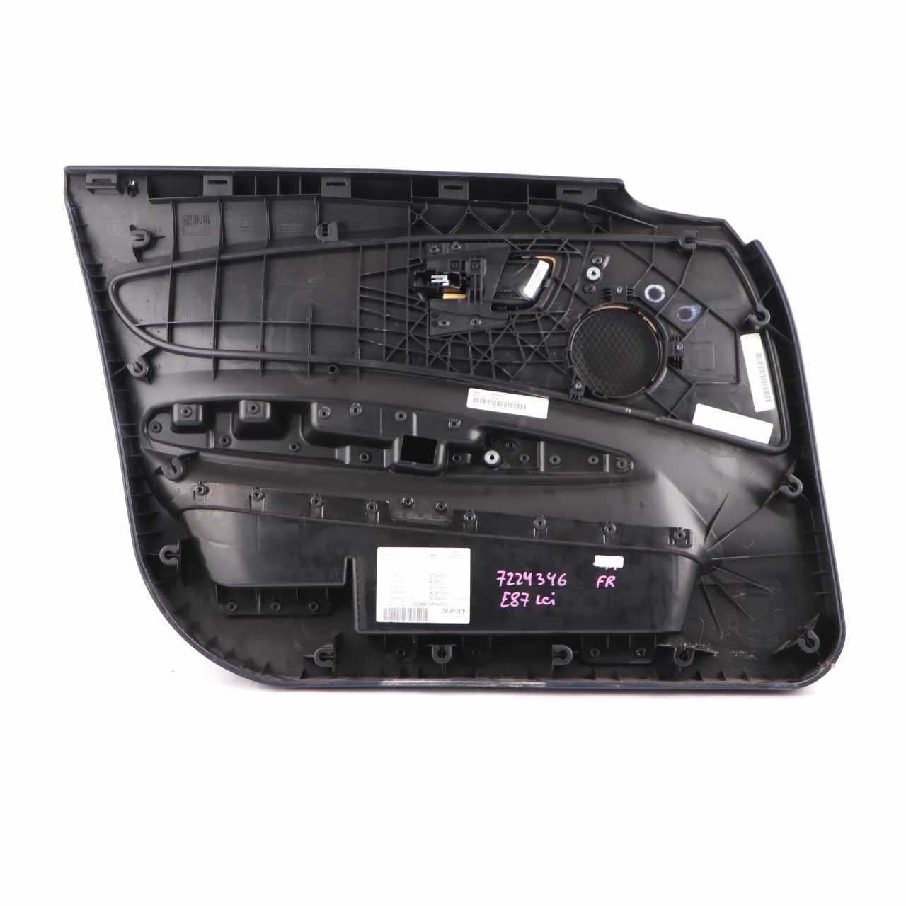 BMW E87 LCI Door Card Front Right O/S Door Lining Panel Leather Boston Black