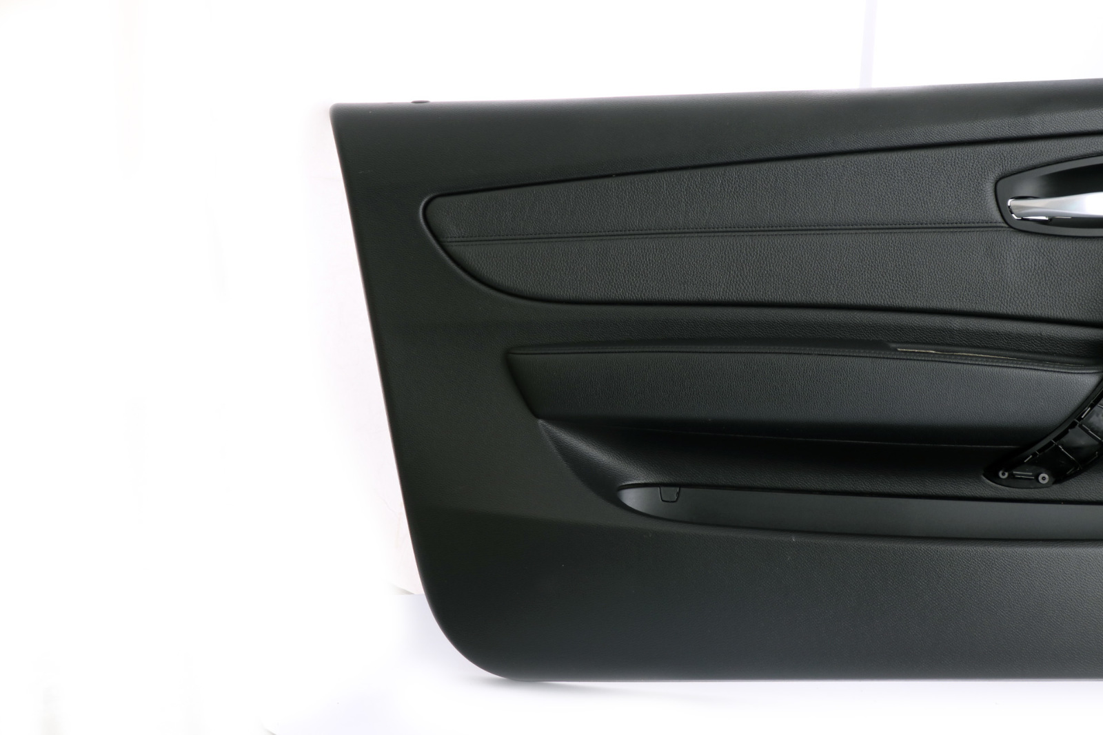 BMW 1 Series 1 E81 E82 Front Left N/S Door Lining Card Black Leather