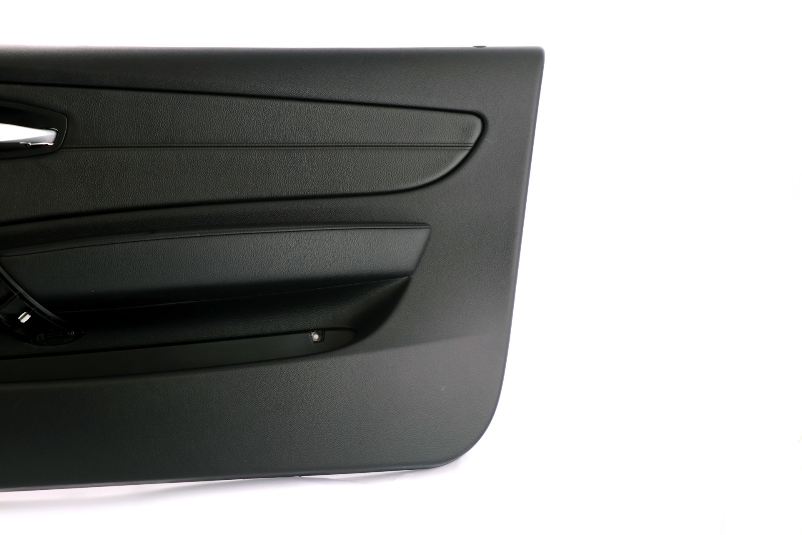 BMW 1 Series E81 E82 Front Right O/S Door Lining Card Black Leather