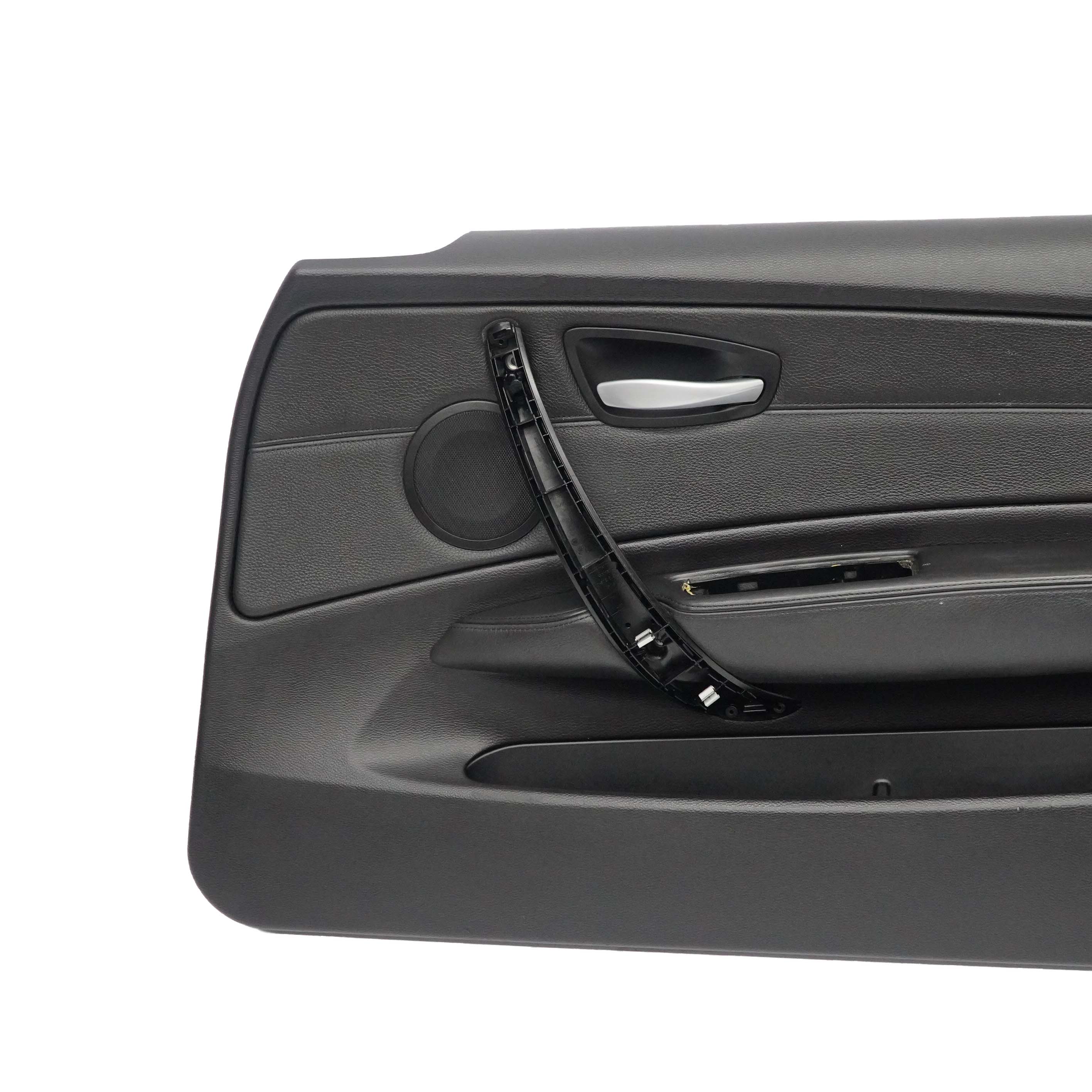 BMW E88 Door Card Front Right O/S Cabrio Trim Panel Black Leather Boston