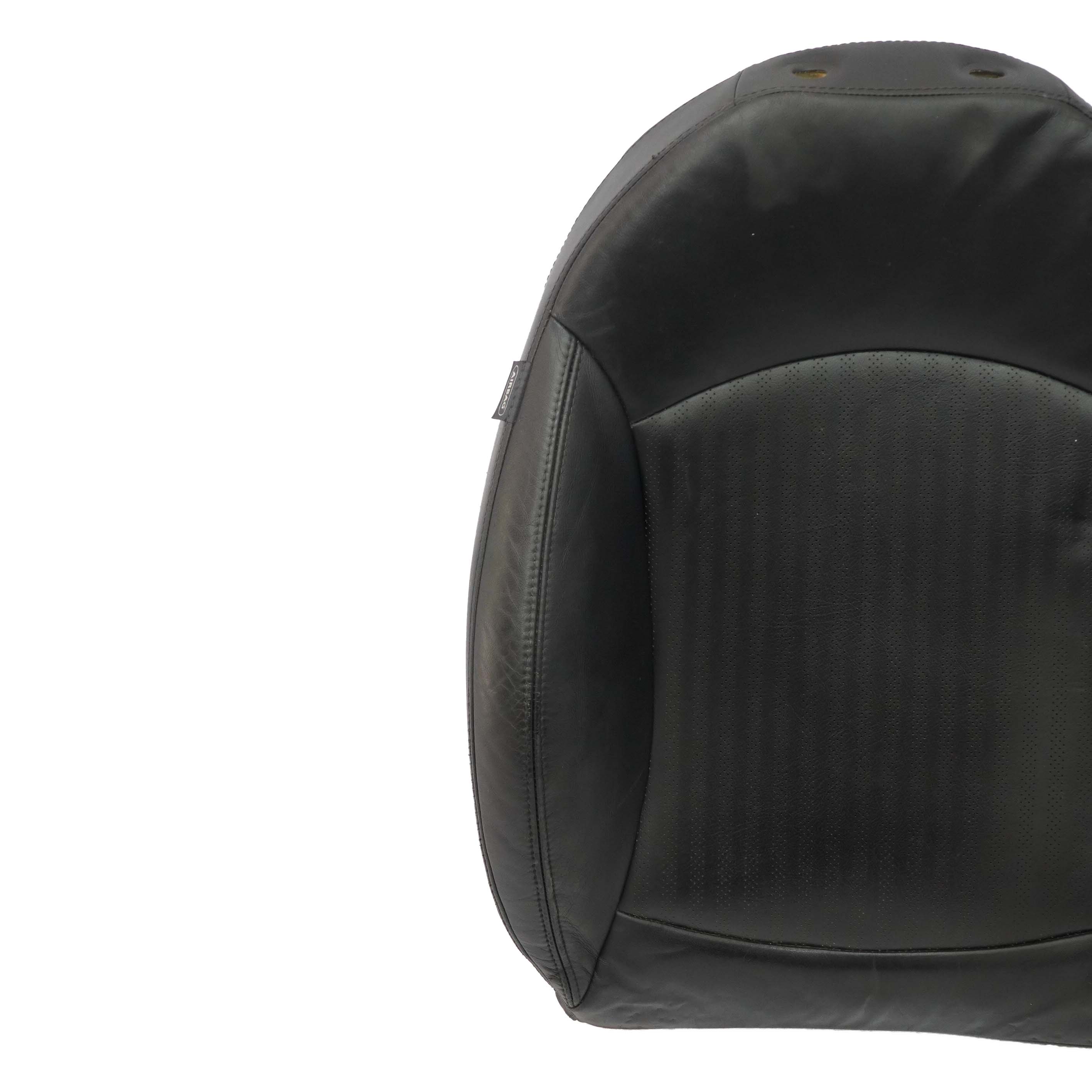 Mini R56 Seat Backrest Front Right O/S Sport Black Leather Punch R55 R57