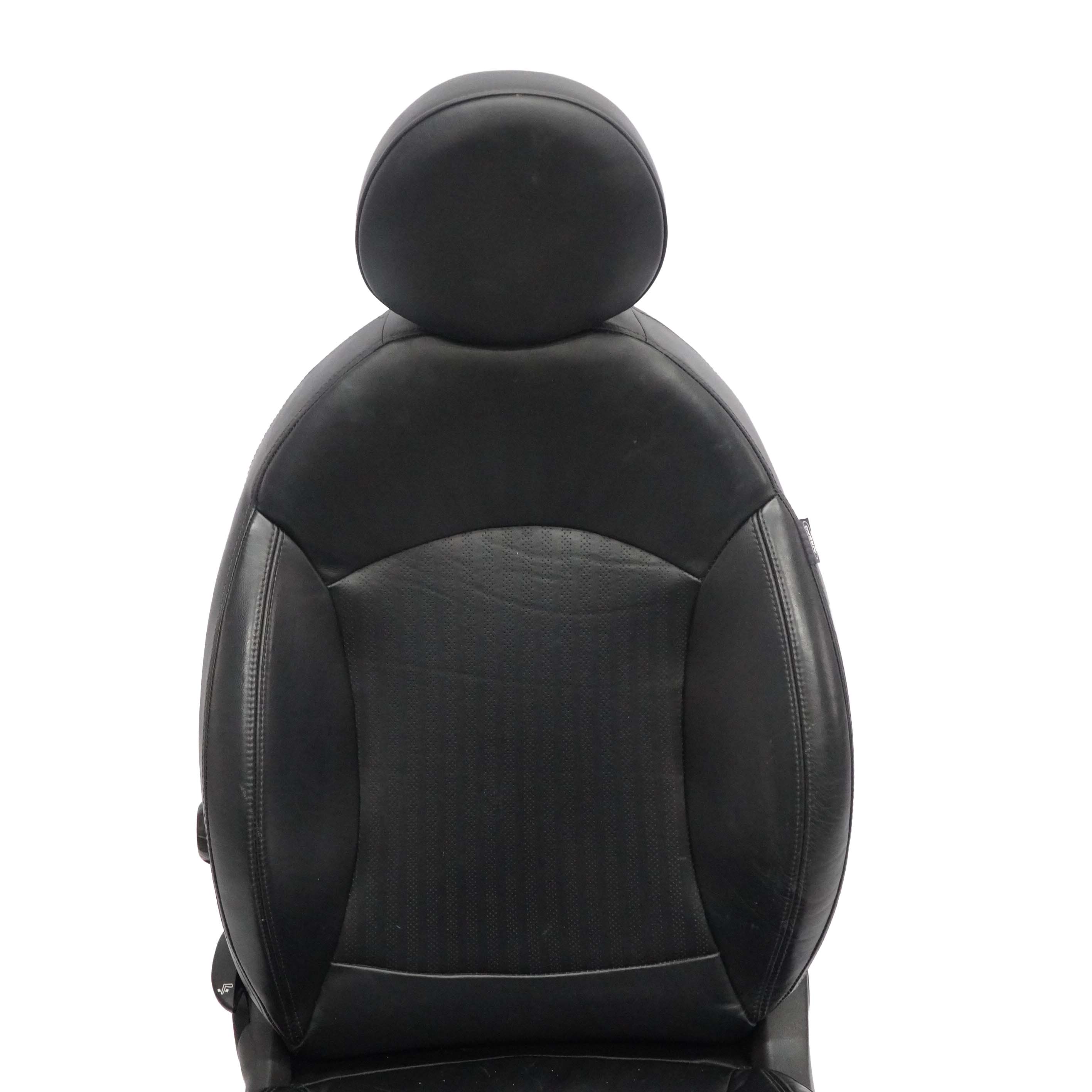 Mini Cooper One R55 R56 R57 Heated Sport Black Leather Front Left N/S Seat Side