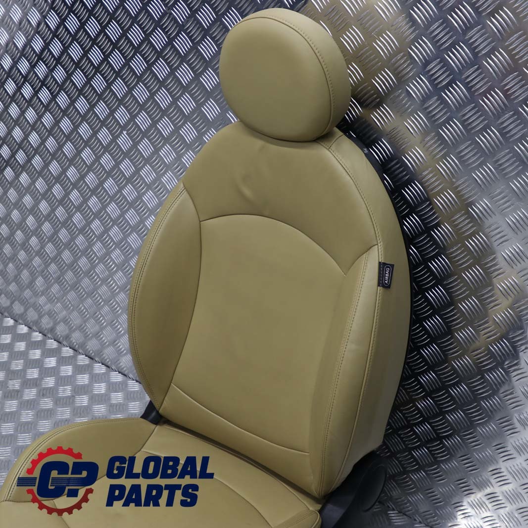 Mini Cooper One R55 R56 R57 Sport Seat Leather Beige Front Left N/S