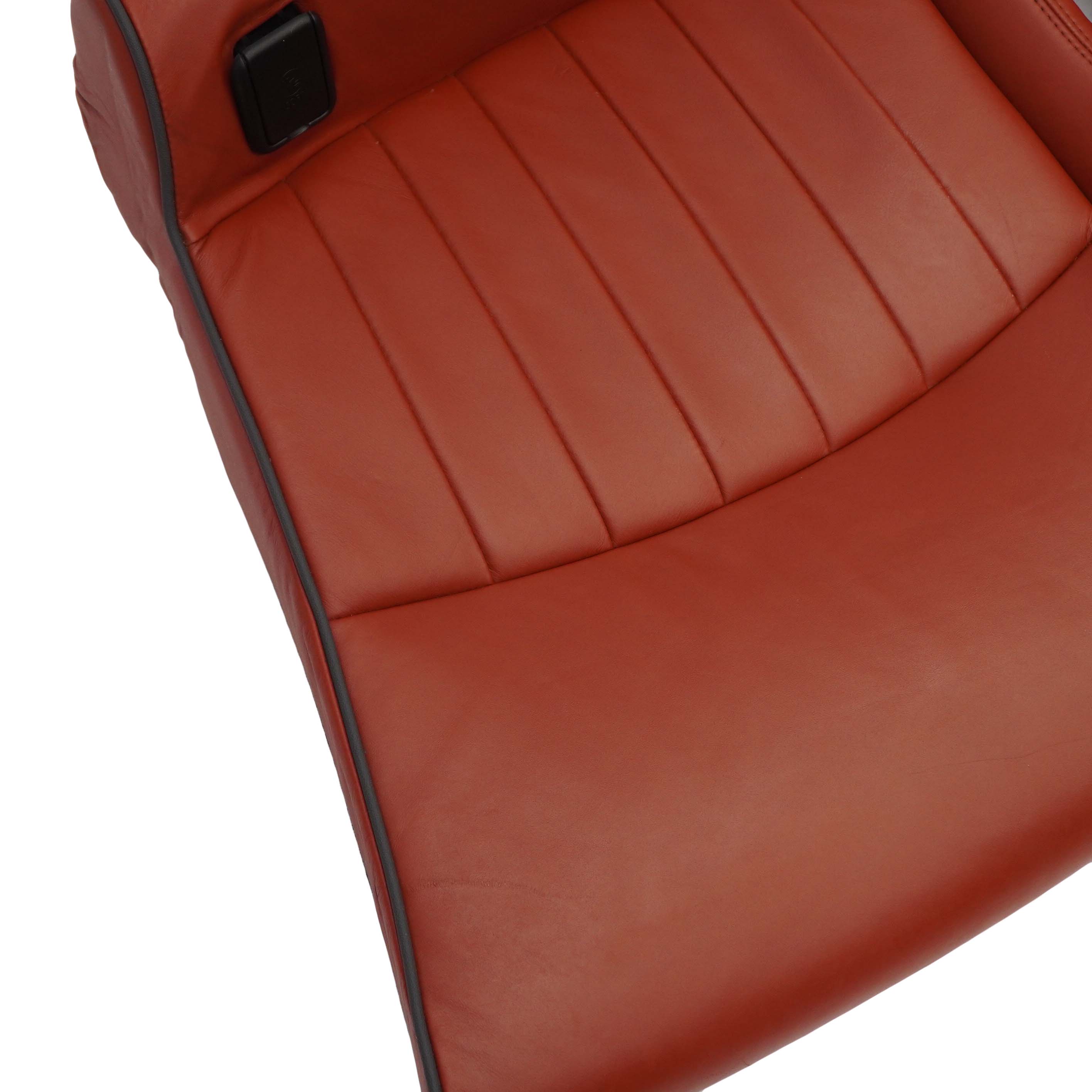 Mini Cooper R56 R57 Rear Seat Bench Sofa Couch Leather Lounge Redwood Red