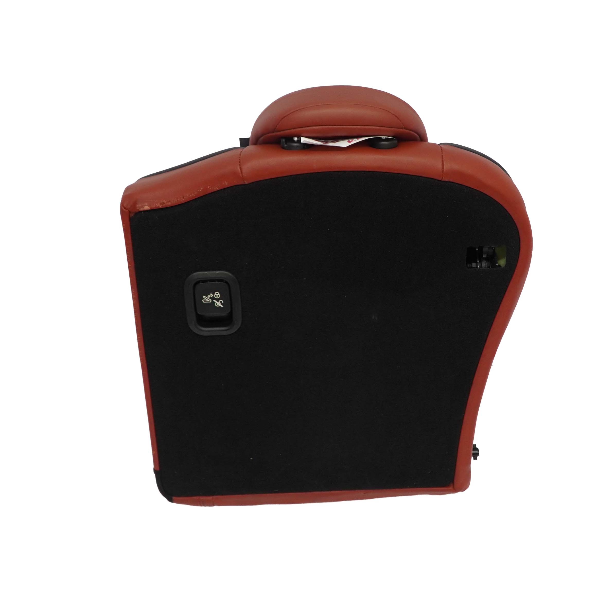 Mini Cooper R55 R56 Rear Right O/S Seat Backrest Leather Redwood Red