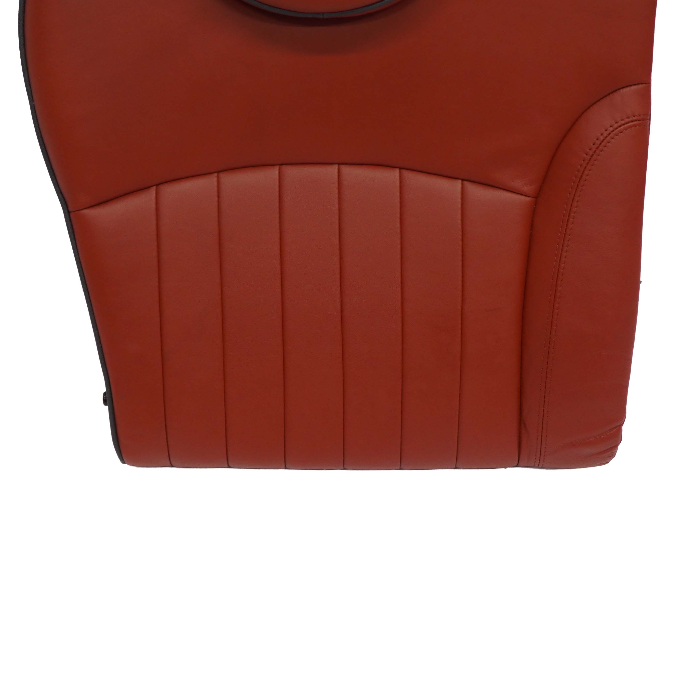 Mini Cooper R55 R56 Rear Right O/S Seat Backrest Leather Redwood Red