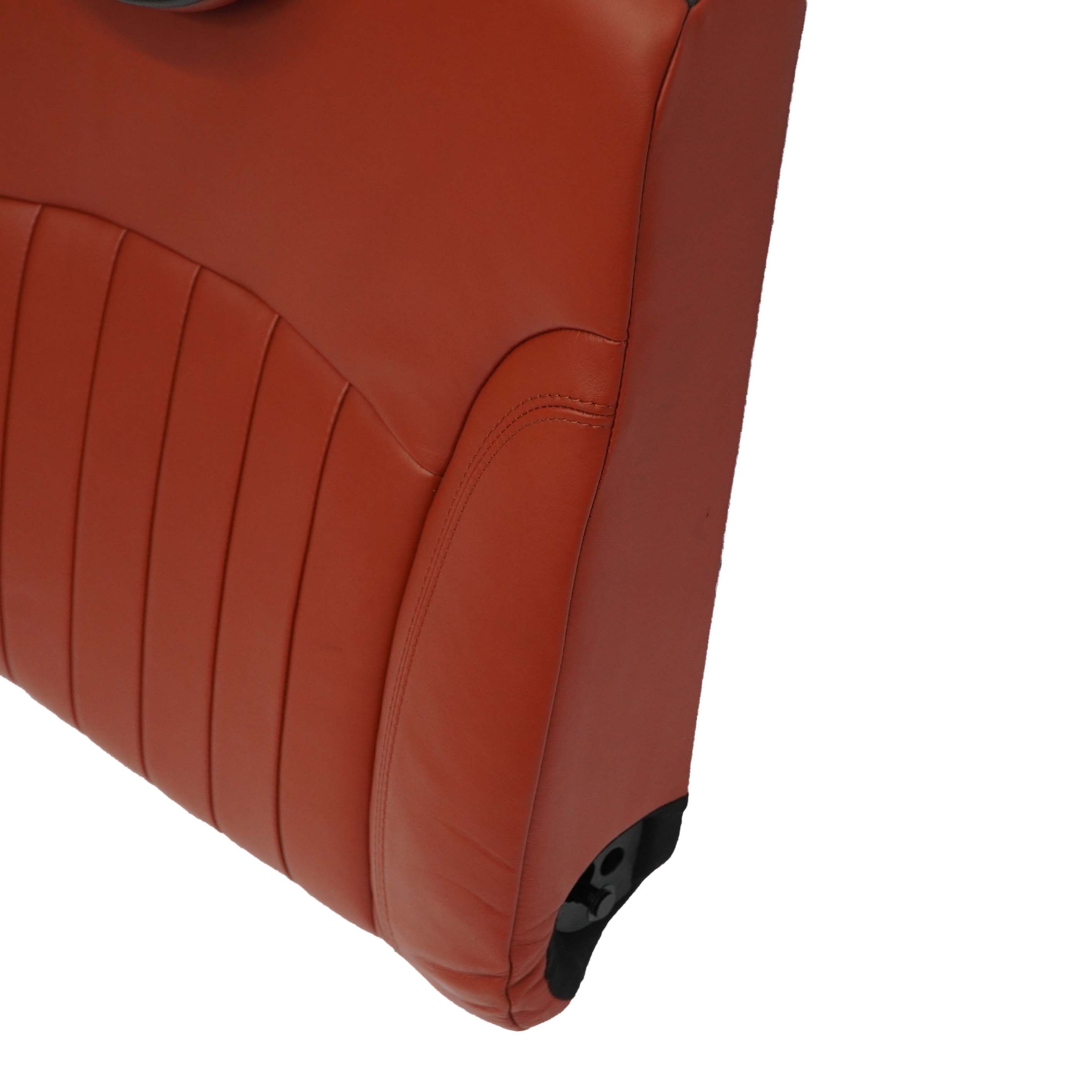 Mini Cooper R55 R56 Rear Right O/S Seat Backrest Leather Redwood Red