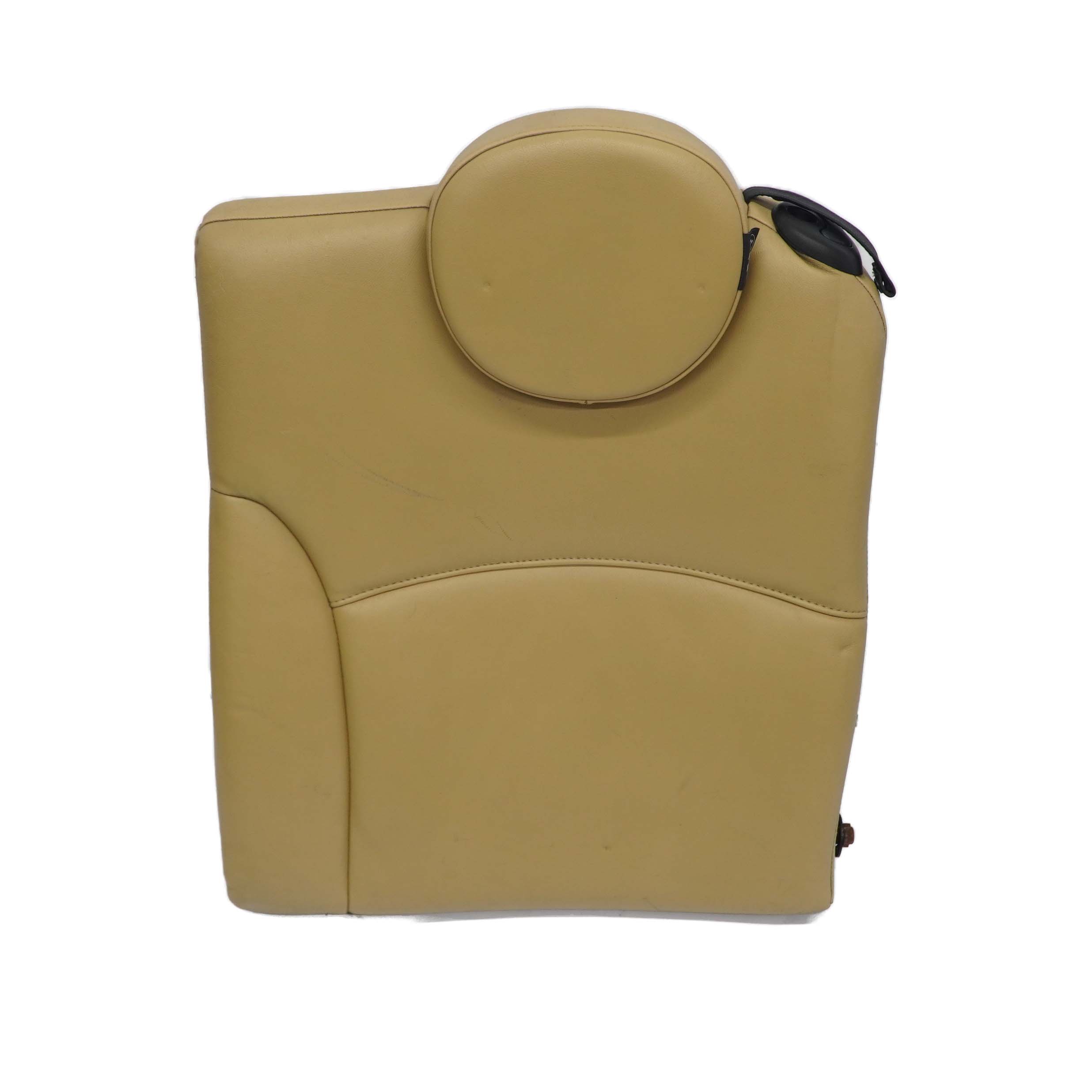 Mini Cooper One R57 Cabrio Rear Left N/S Tuscan Beige Leather Backrest Seat