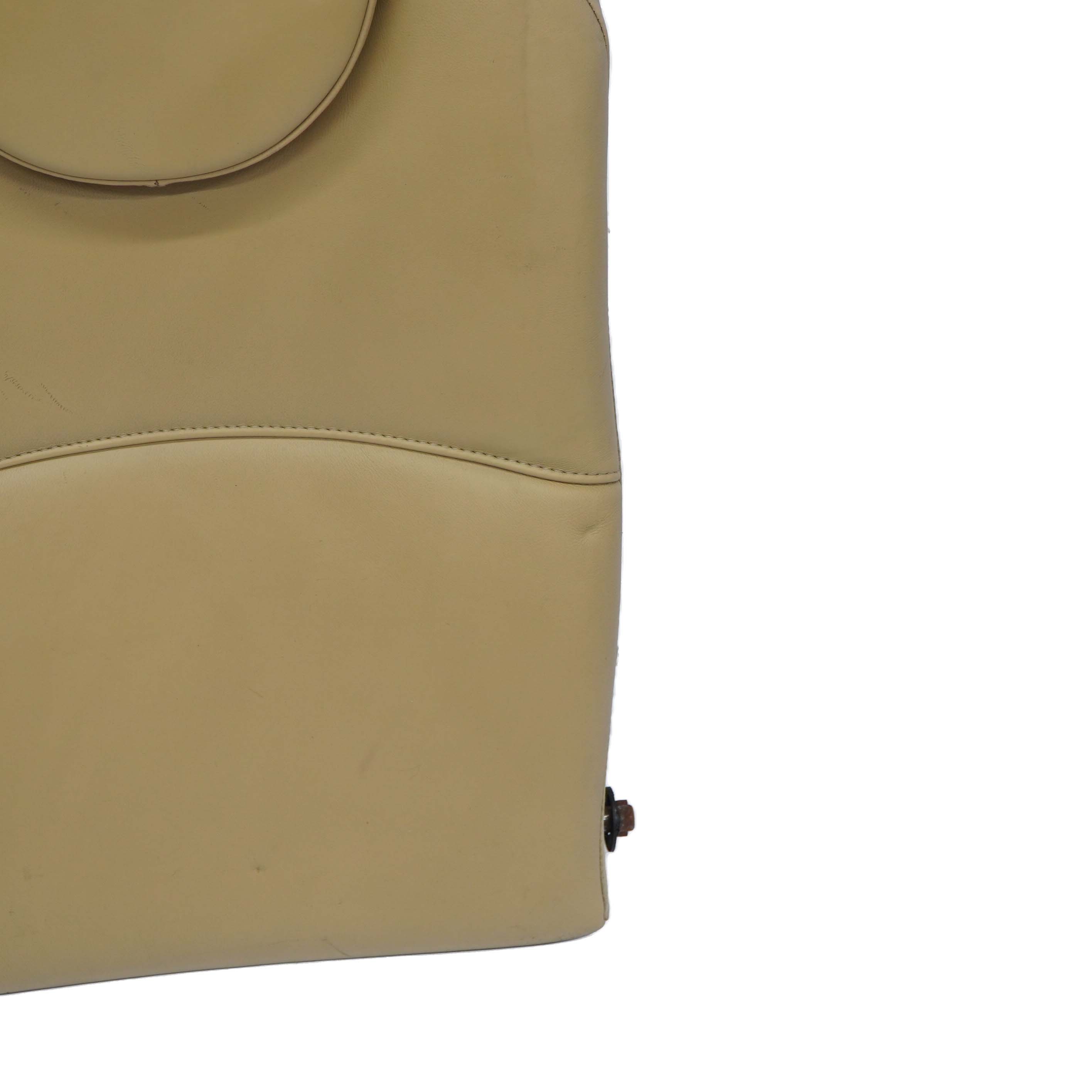 Mini Cooper One R57 Cabrio Rear Left N/S Tuscan Beige Leather Backrest Seat