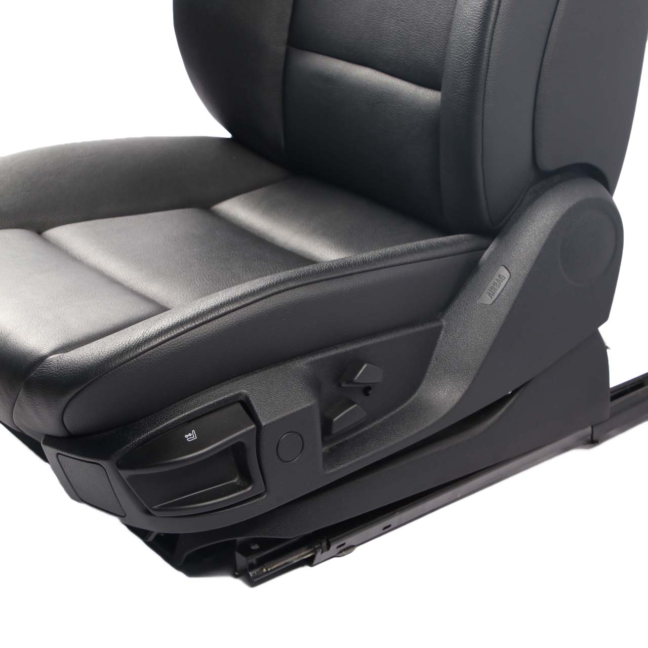 BMW 5 Series F10 F11 LCI Heated Front Left N/S Seat Leather Dakota Black 