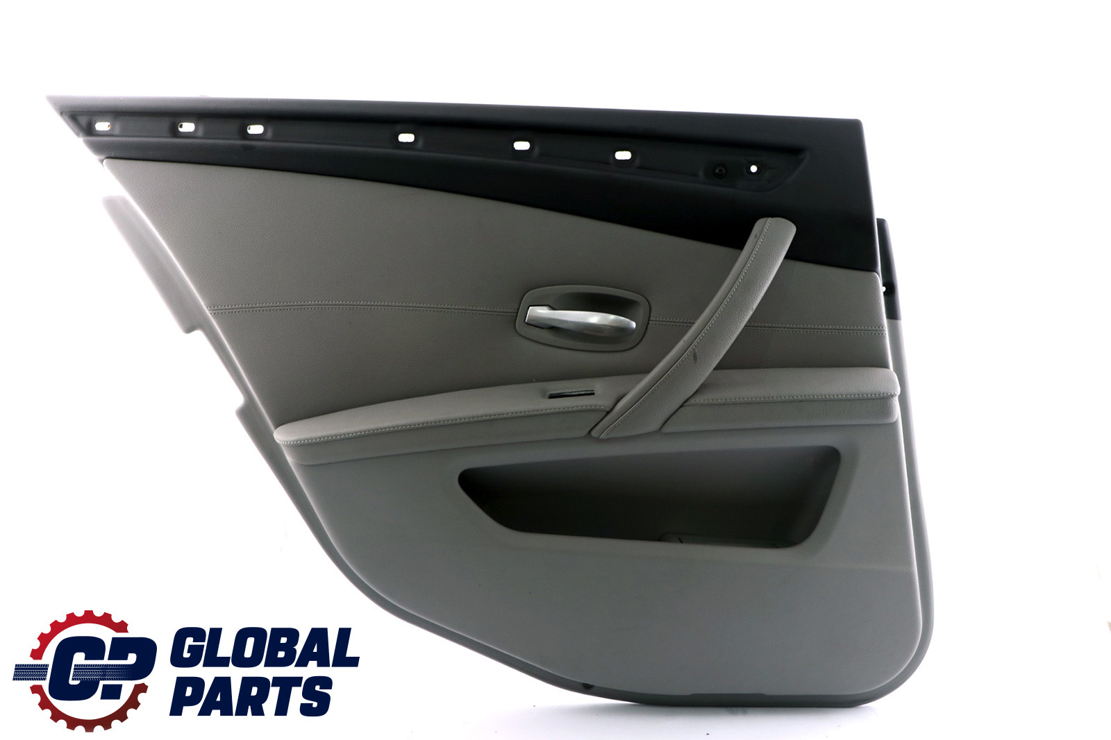 BMW 5 Series E60 E61 LCI Rear Left N/S Door Card Lining Leather Panel Grey