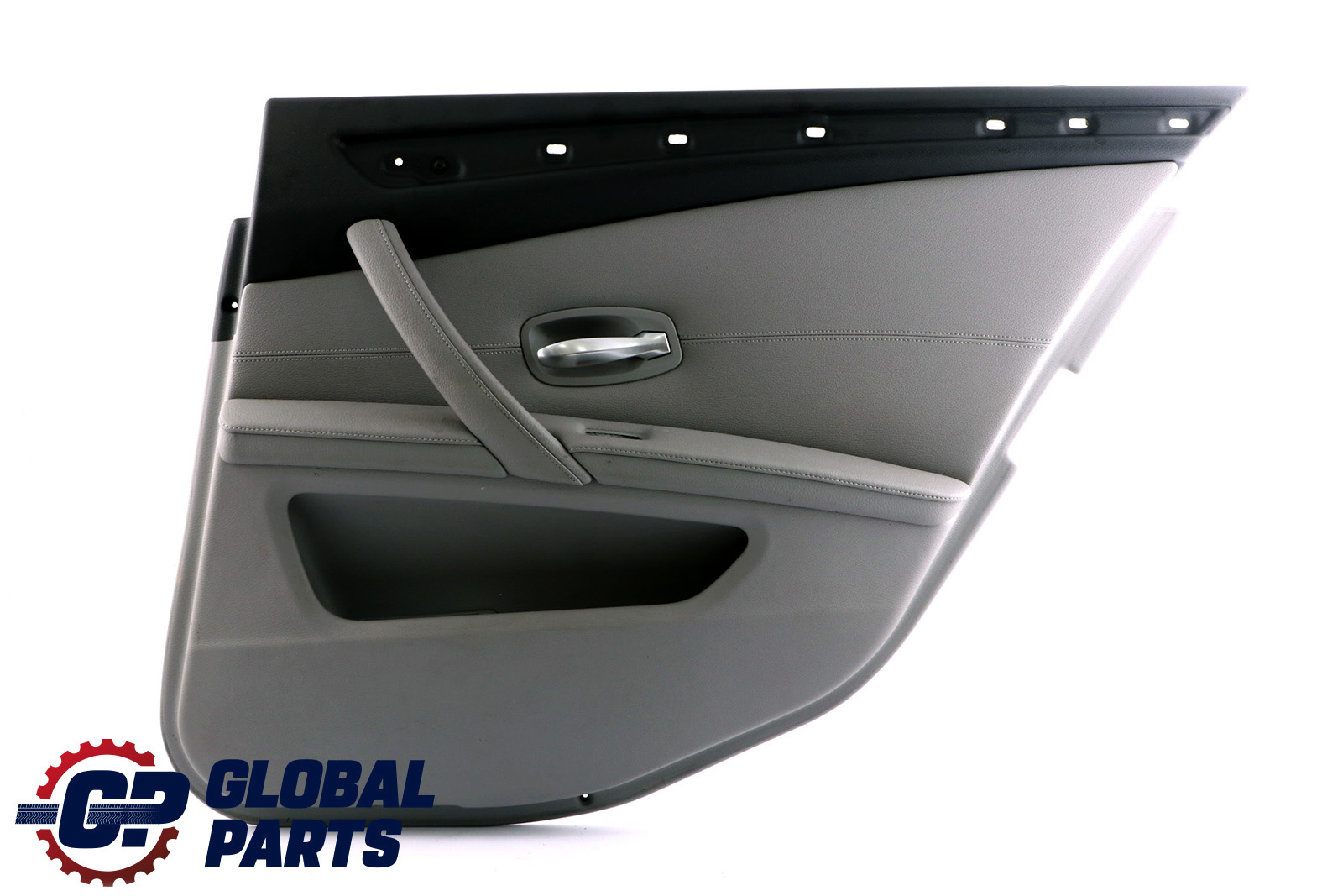 BMW 5 Series E60 E61 LCI Rear Right O/S Door Card Lining Leather Panel Grey