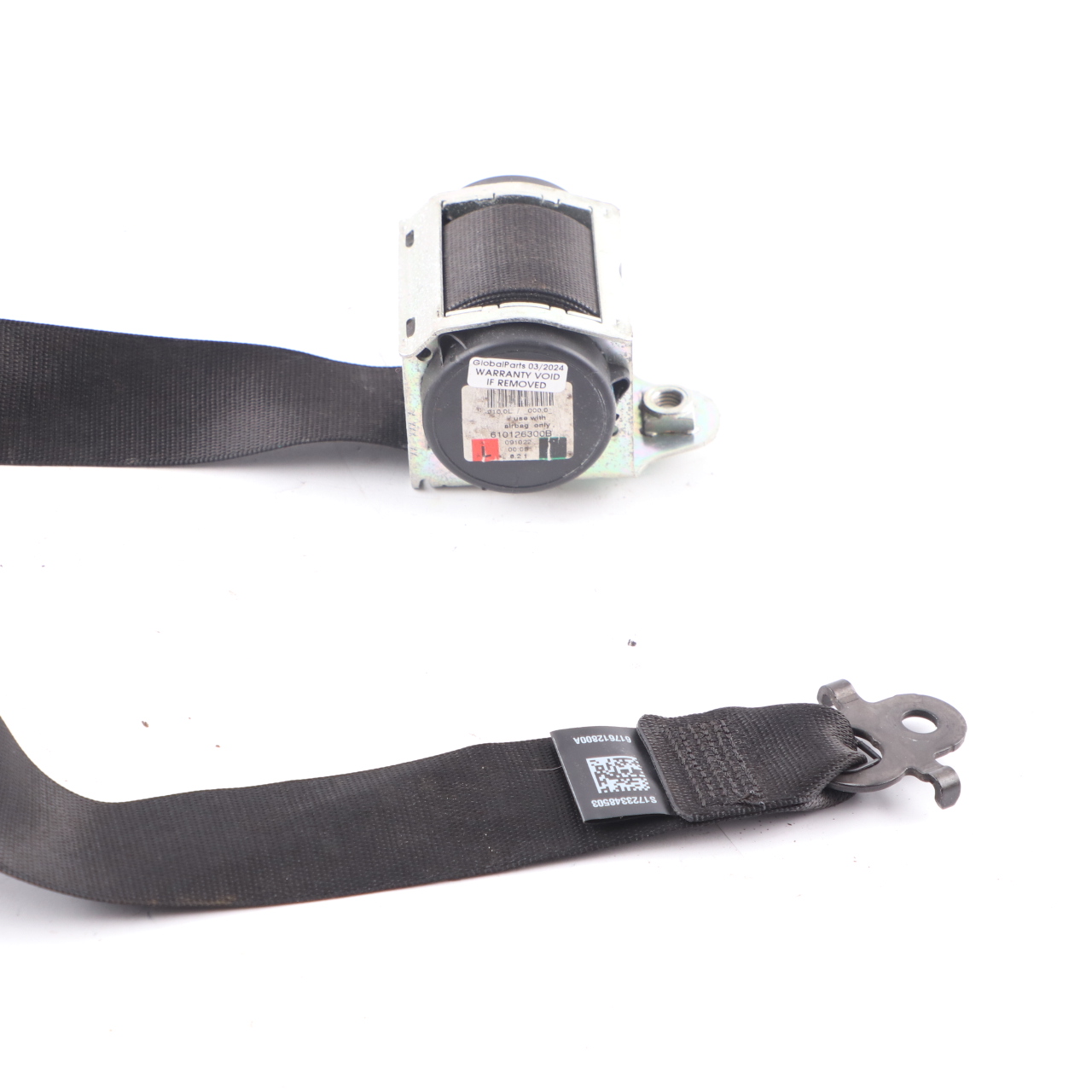 BMW F07 GT Seat Belt Front Left N/S Upper Seatbelt Black 7233485