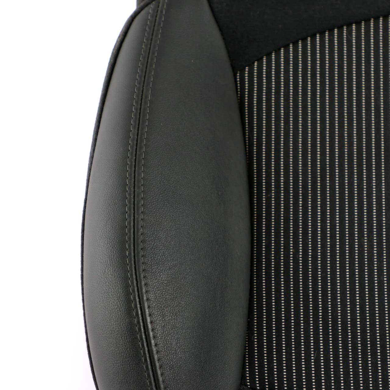 Mini Cooper R55 R56 R57 Front Left Sport Seat N/S Cover Black Cloth Leather