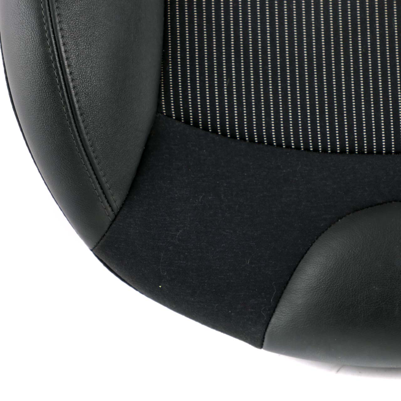 Mini Cooper R55 R56 R57 Front Left Sport Seat N/S Cover Black Cloth Leather