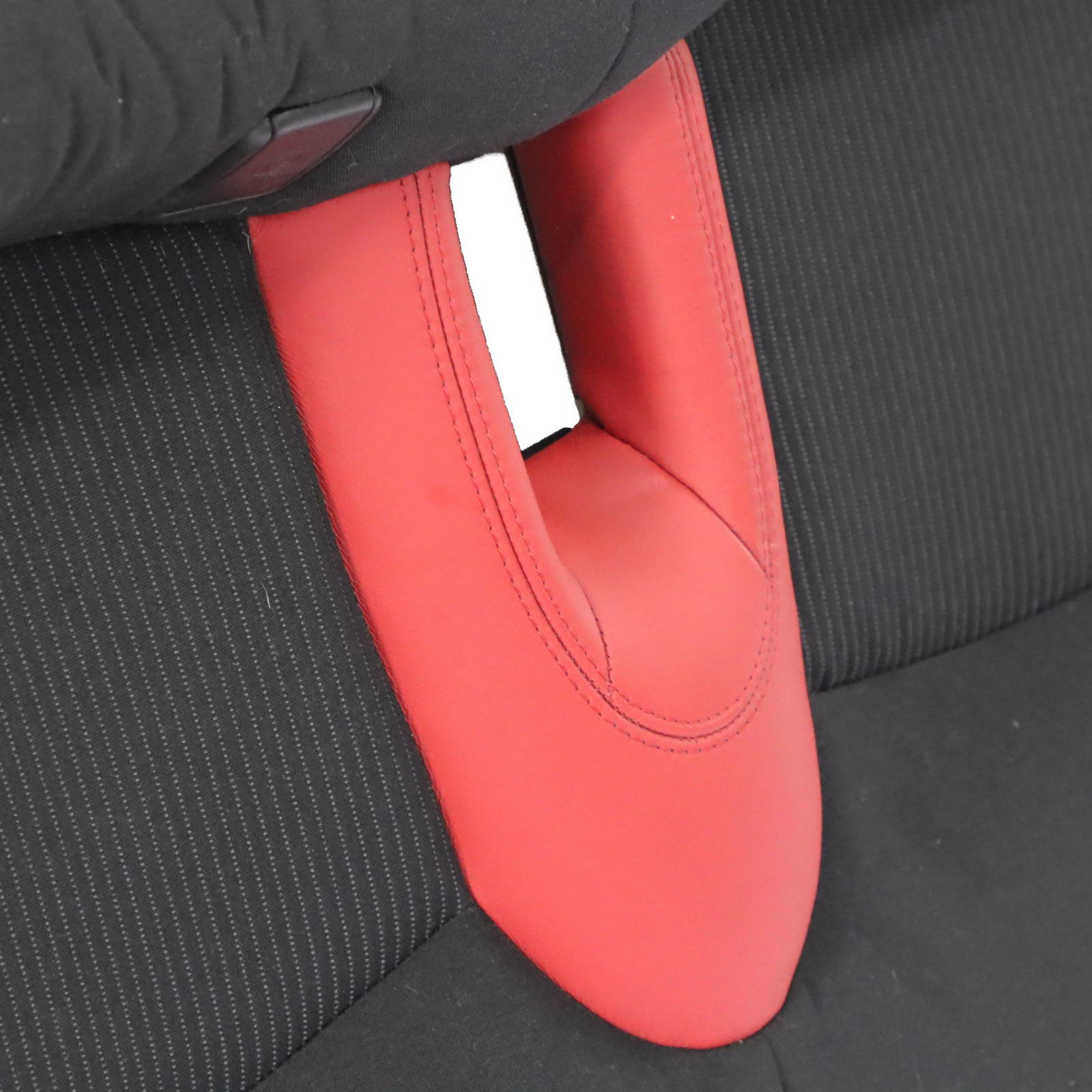 Rear Seat Bench Mini R55 R56 R57 Rear Seat Couch Cover Half Leather Rooster Red