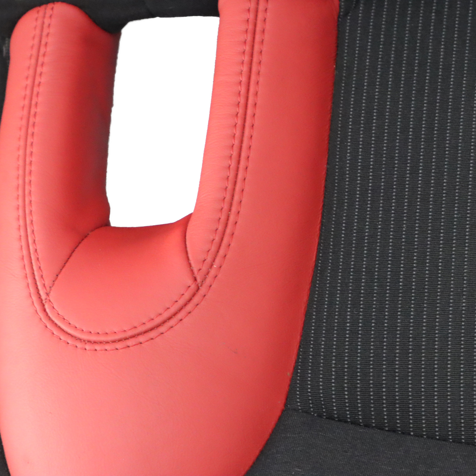 Rear Seat Bench Mini R55 R56 R57 Rear Seat Couch Cover Half Leather Rooster Red