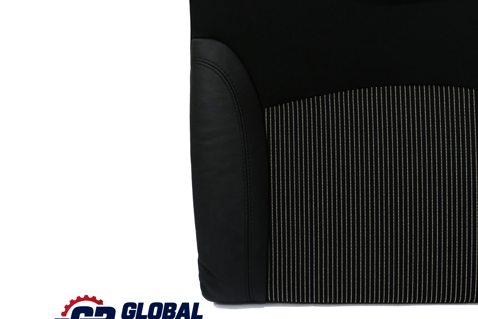 Mini Cooper R56 Rear Left N/S Seat Backrest Cloth / Leather Carbon Black