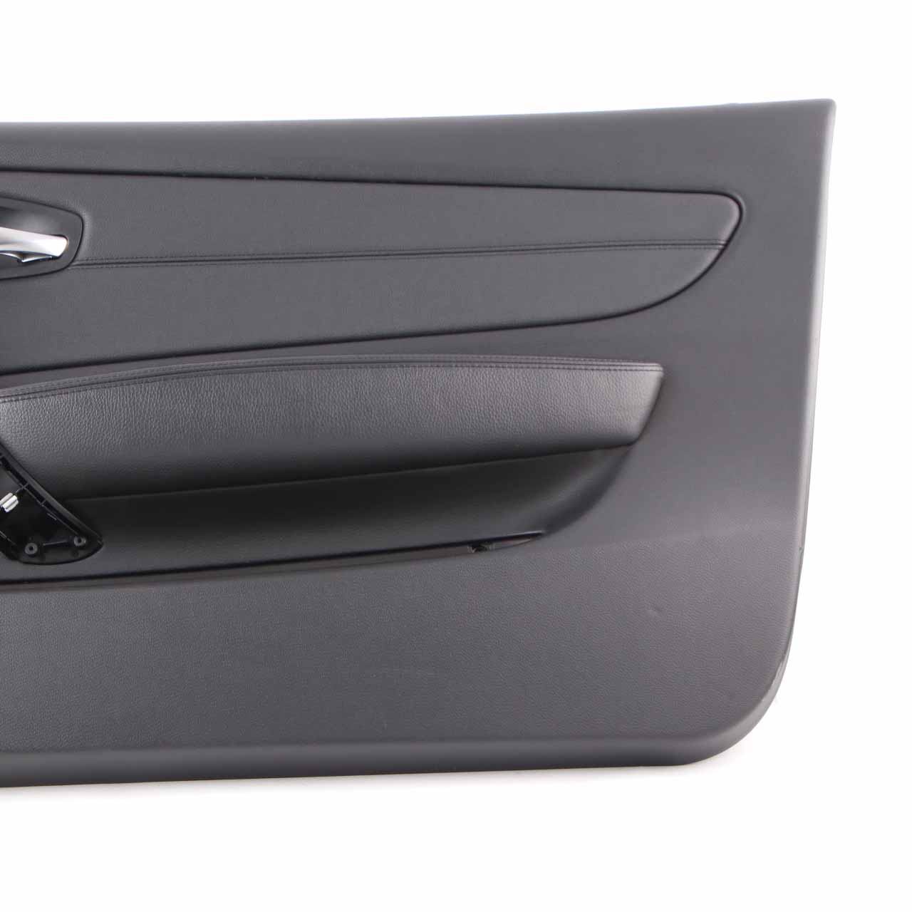 Door Card BMW E88 Convertible Front Right O/S Trim Panel Leather Boston Black