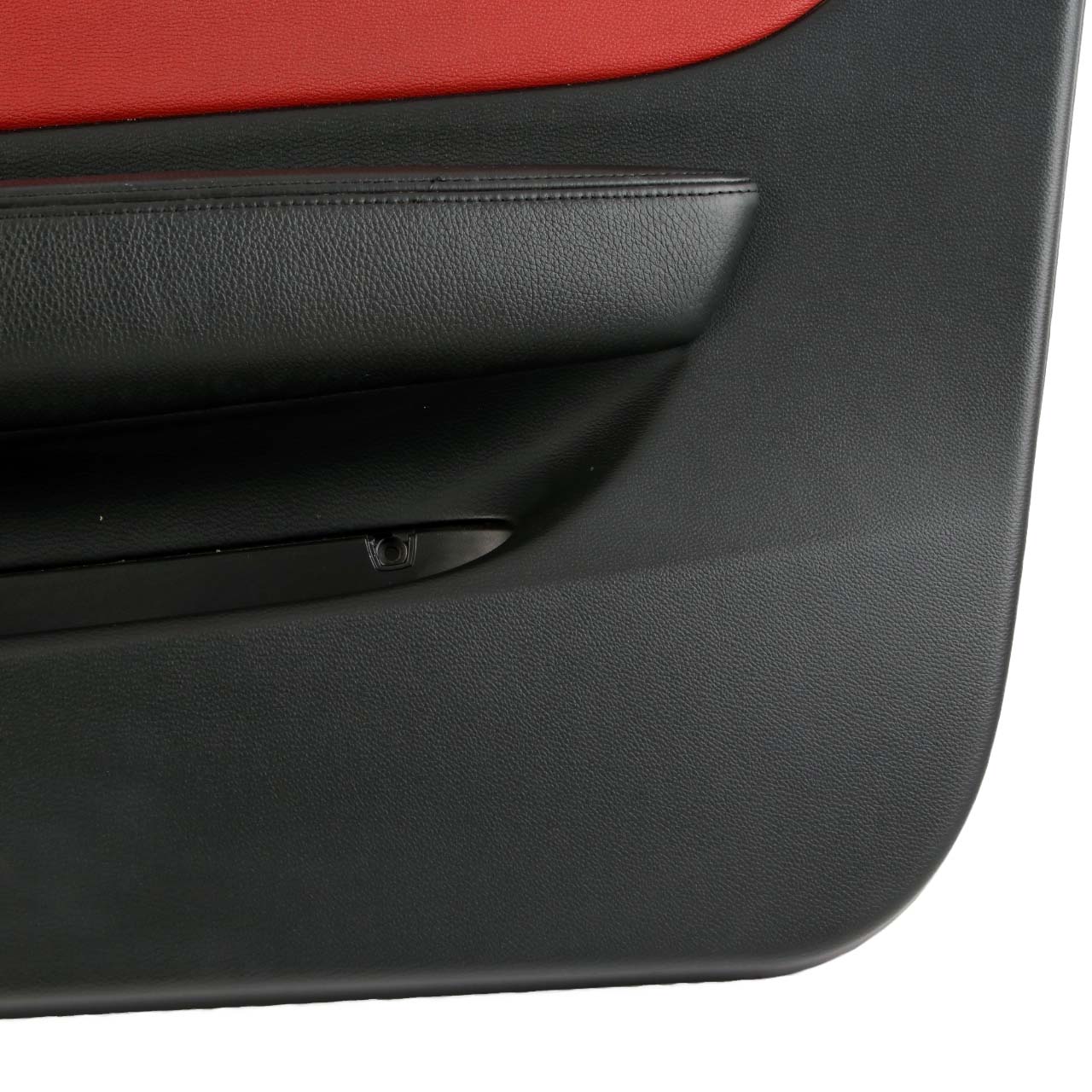 BMW 1 E88 Cabrio Front Right O/S Trim Panel Door Card Leather Coral Red