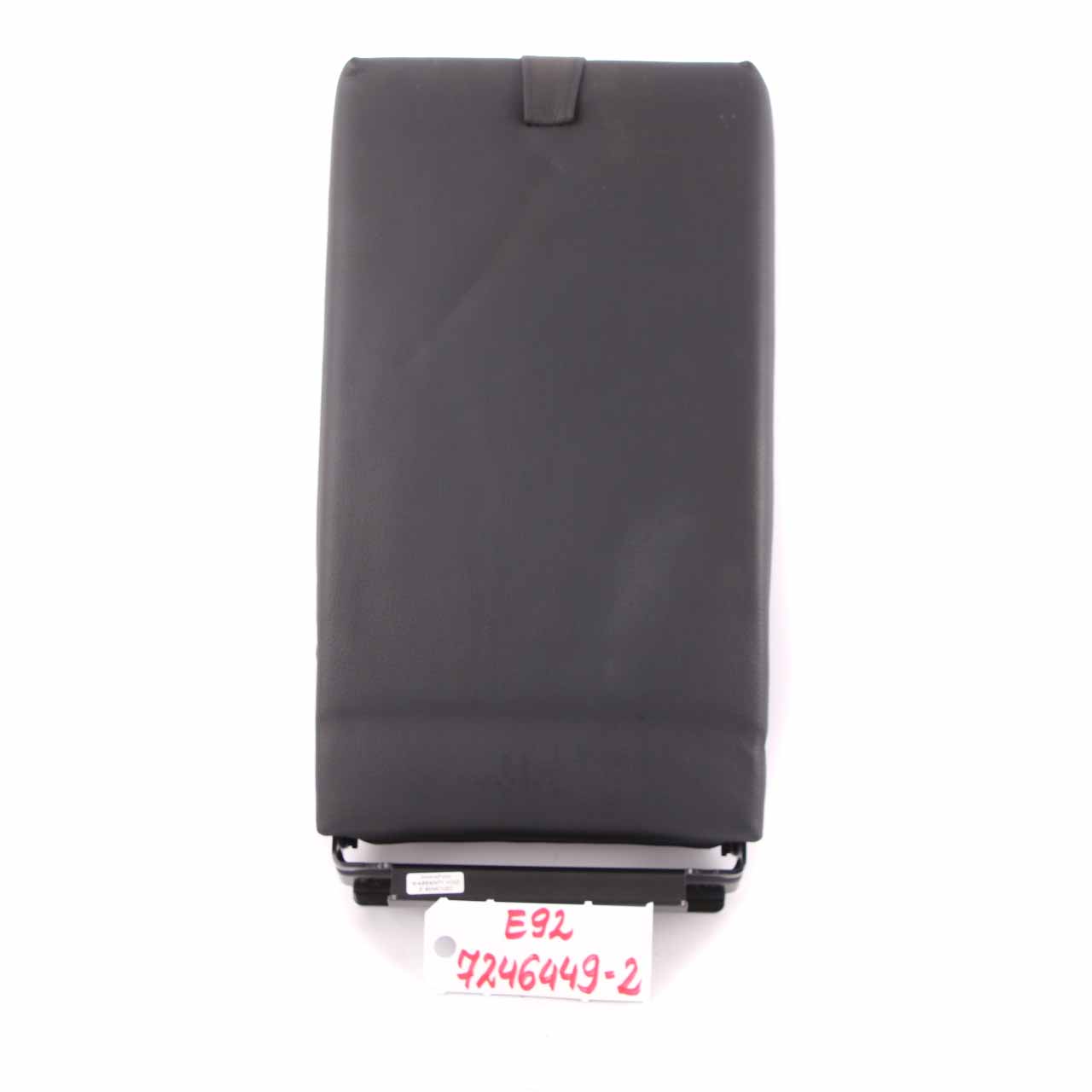 Rear Seat Armrest BMW E90 E91 E92 Middle Arm Rest Leather Black 7246449