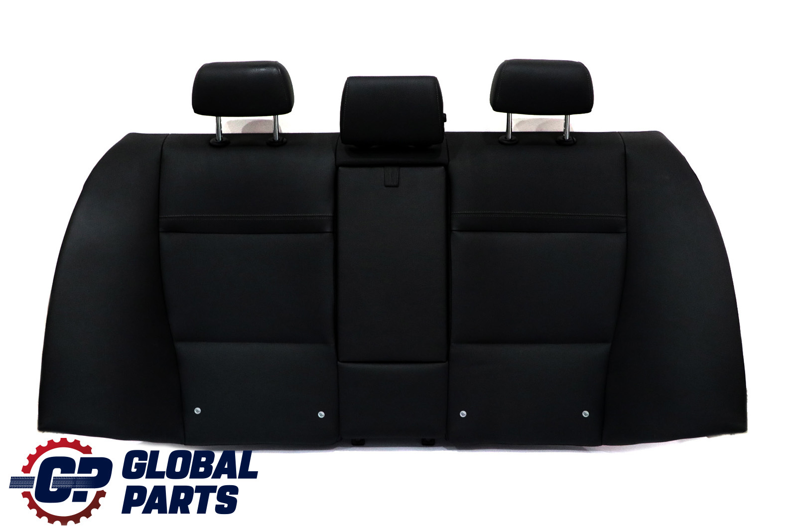 BMW 3 Series E90 LCI Black Schwarz Leather Backrest Rear Seat Couch Cover