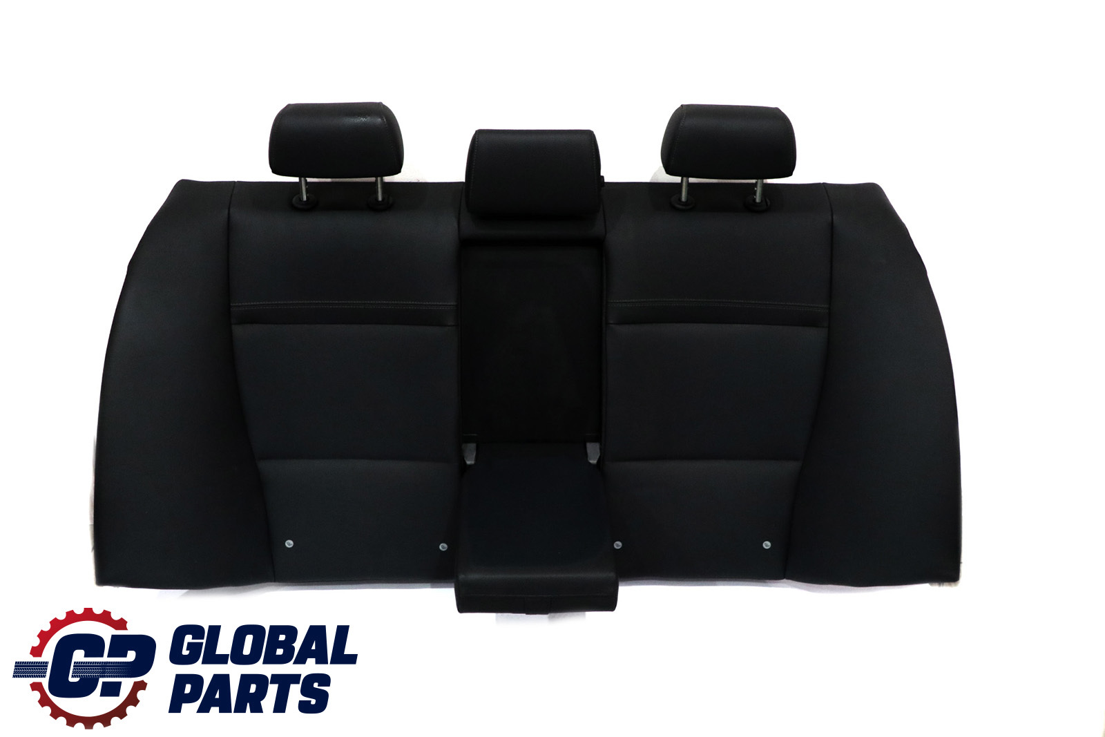 BMW 3 Series E90 LCI Black Schwarz Leather Backrest Rear Seat Couch Cover