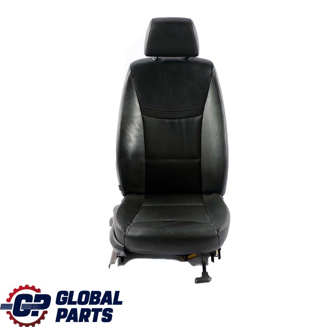 BMW 3 Series E90 E91 LCI Black Leather Interior Front Right Seat O/S 7246800