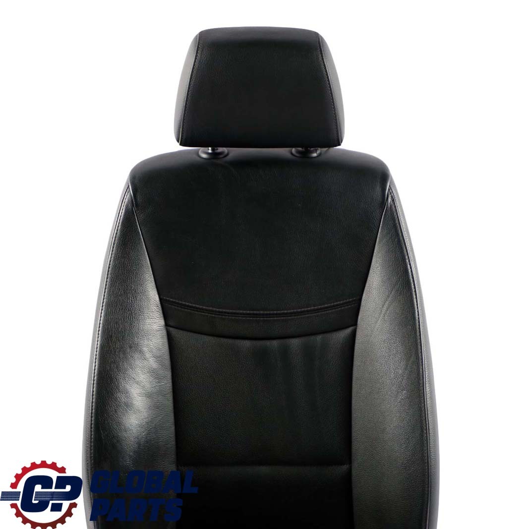 BMW 3 Series E90 E91 LCI Black Leather Interior Front Right Seat O/S 7246800