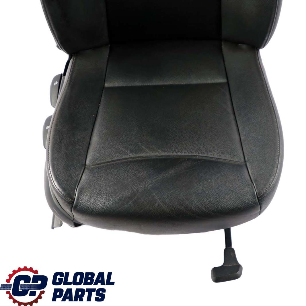 BMW 3 Series E90 E91 LCI Black Leather Interior Front Right Seat O/S 7246800