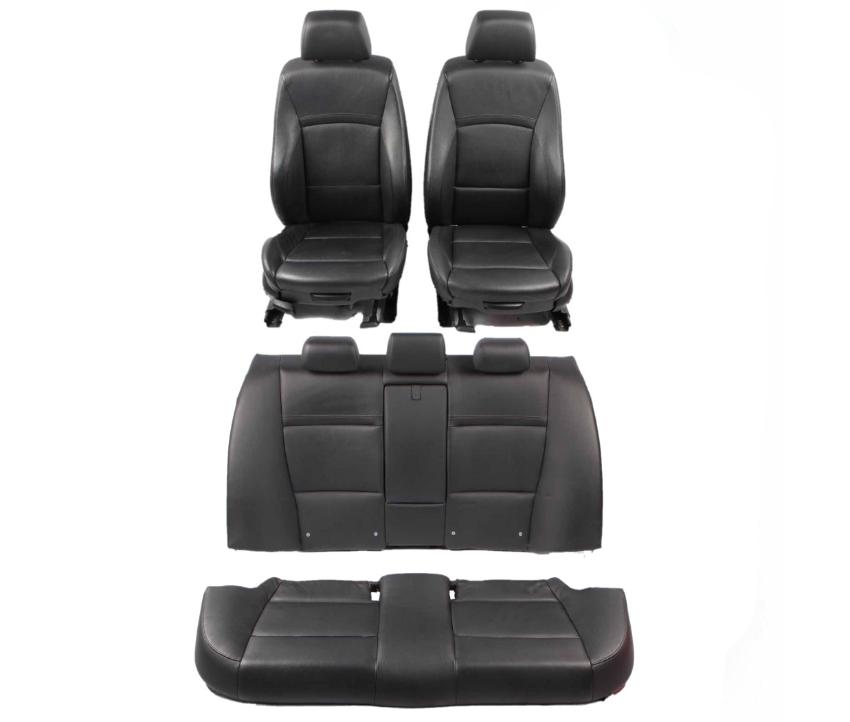 Leather Seats BMW E90 LCI Saloon M Sport Black Interior Front Rear Seat