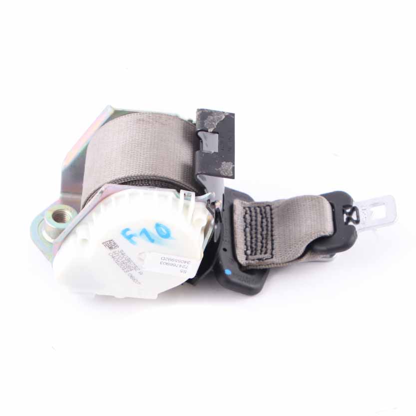 BMW F10 Rear Seat Belt Center Upper Safety Belt Everestgrau 7247669