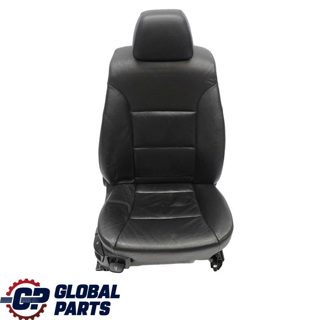 BMW 5 Series E60 E61 Black Leather Dakota Front Right O/S Seat Driver Side