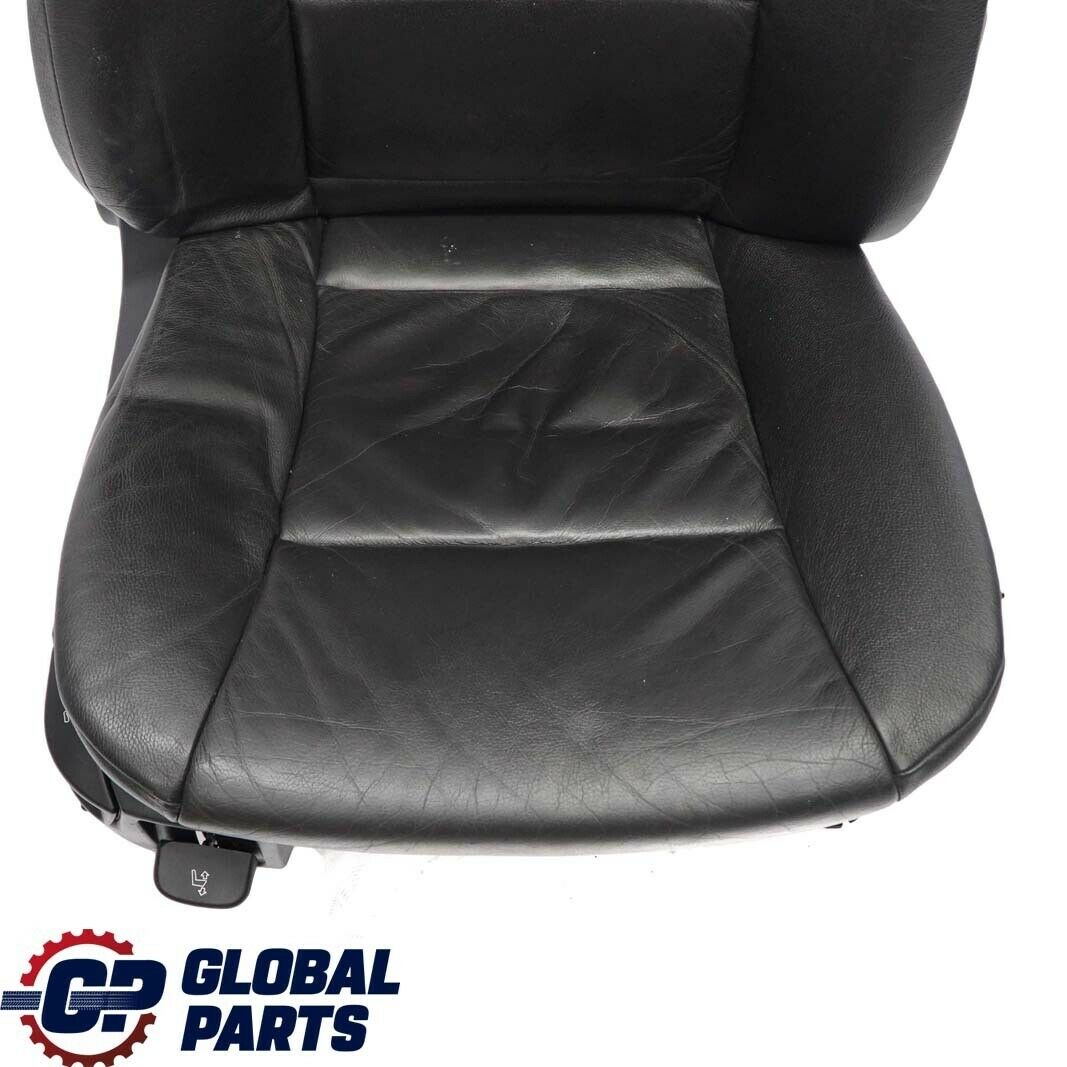 BMW 5 Series E60 E61 Black Leather Dakota Front Right O/S Seat Driver Side