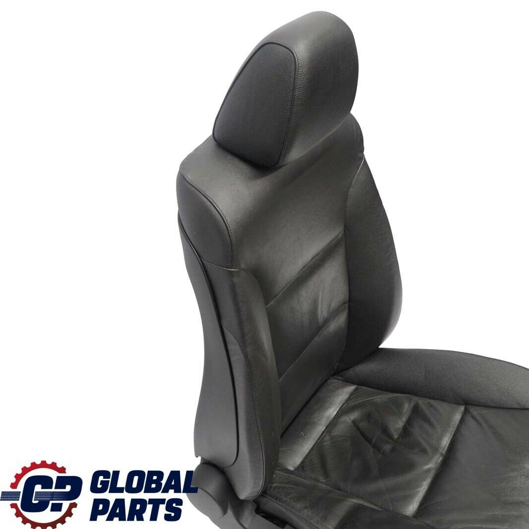 BMW 5 Series E60 E61 Black Leather Dakota Front Right O/S Seat Driver Side