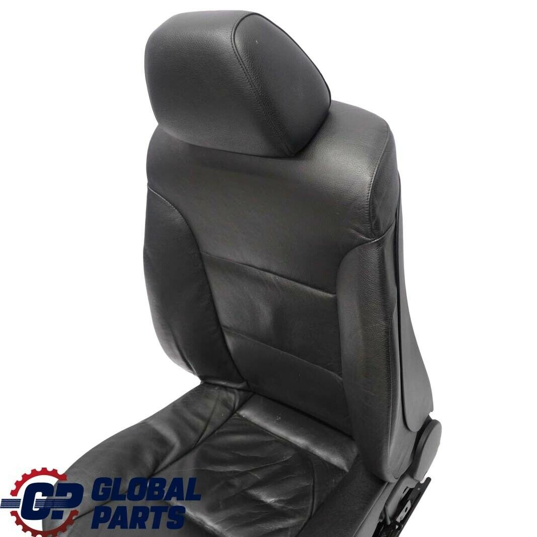 BMW 5 Series E60 E61 Black Leather Dakota Front Right O/S Seat Driver Side