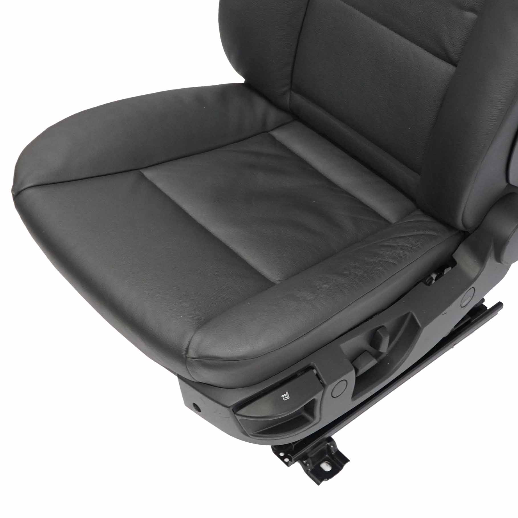 Front Seat BMW E60 E61 LCI Black Leather Heated Dakota Left N/S Seat