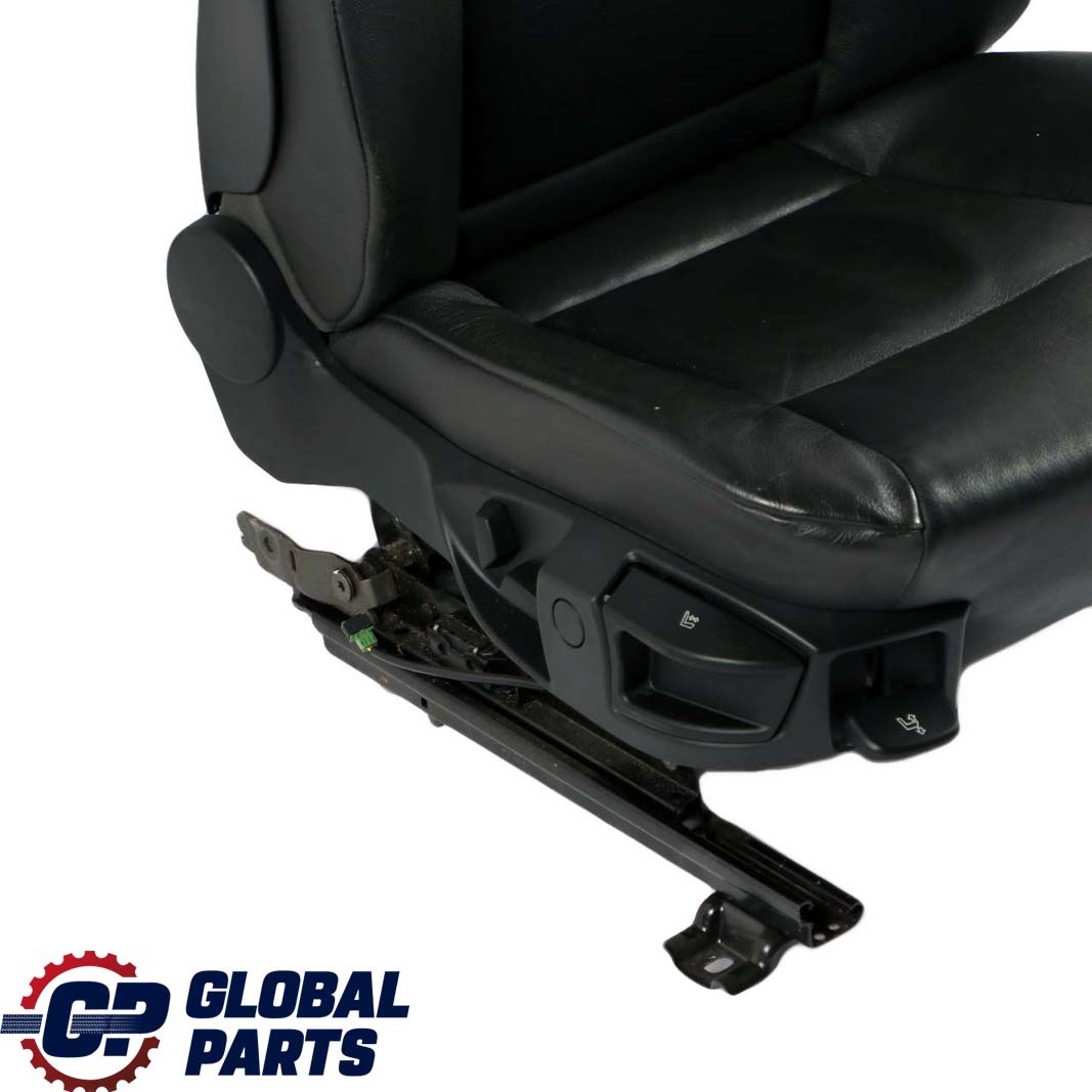 BMW 5 Series E60 E61 Black Leather Dakota Front Right O/S Seat Driver Side