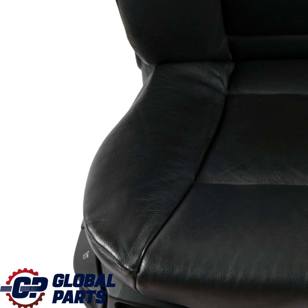 BMW 5 Series E60 E61 Black Leather Dakota Front Right O/S Seat Driver Side