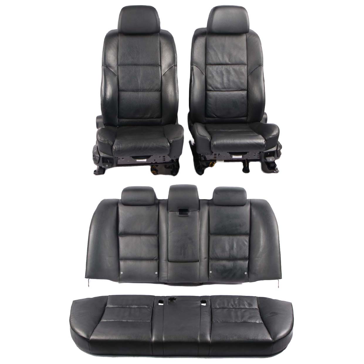 Seats Leather BMW E60 LCI Sport Black Interior Front Rear Seat With Door Cards