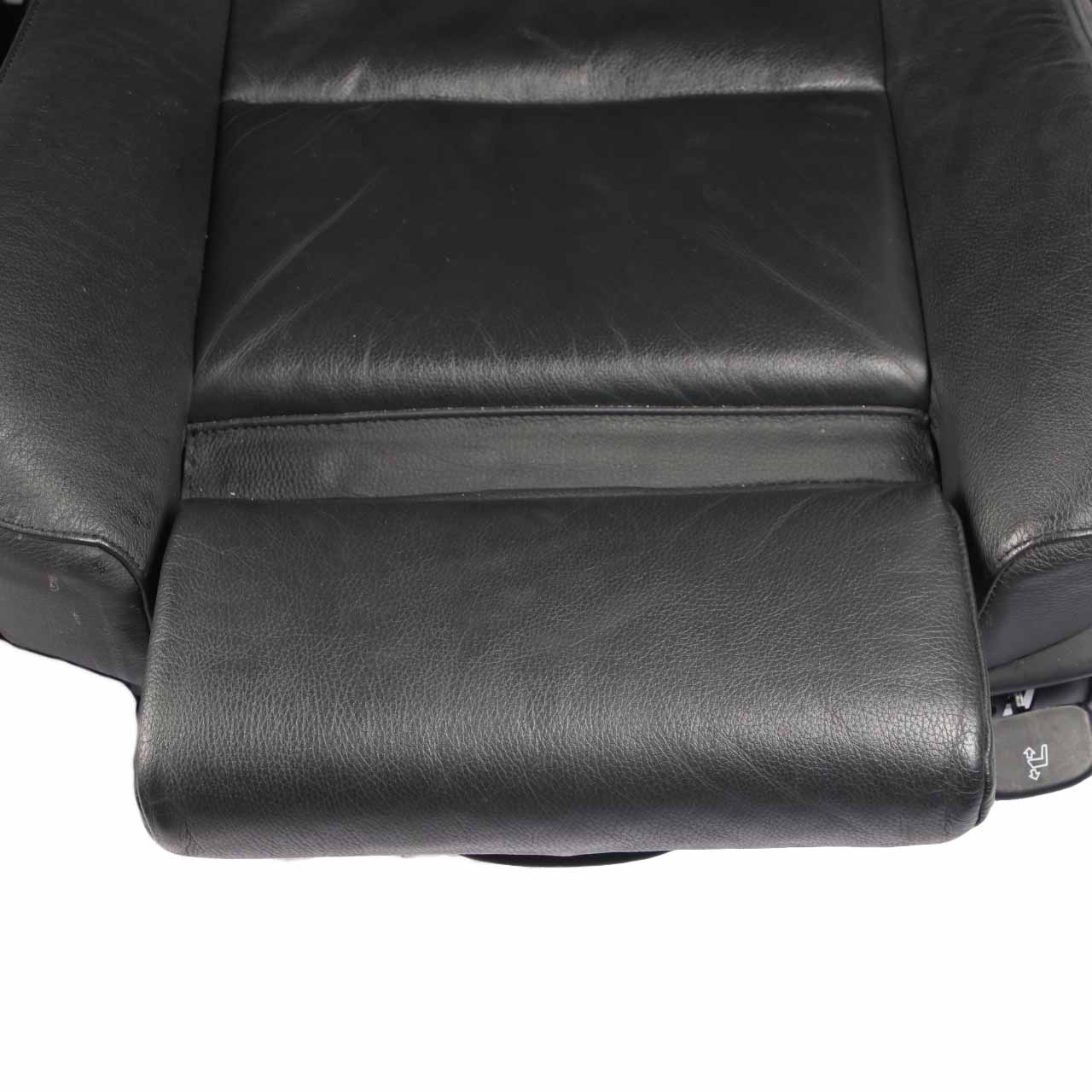 Leather Seats BMW E60 E61 LCI Sport Heated Black Dakota Interior Front Seat 