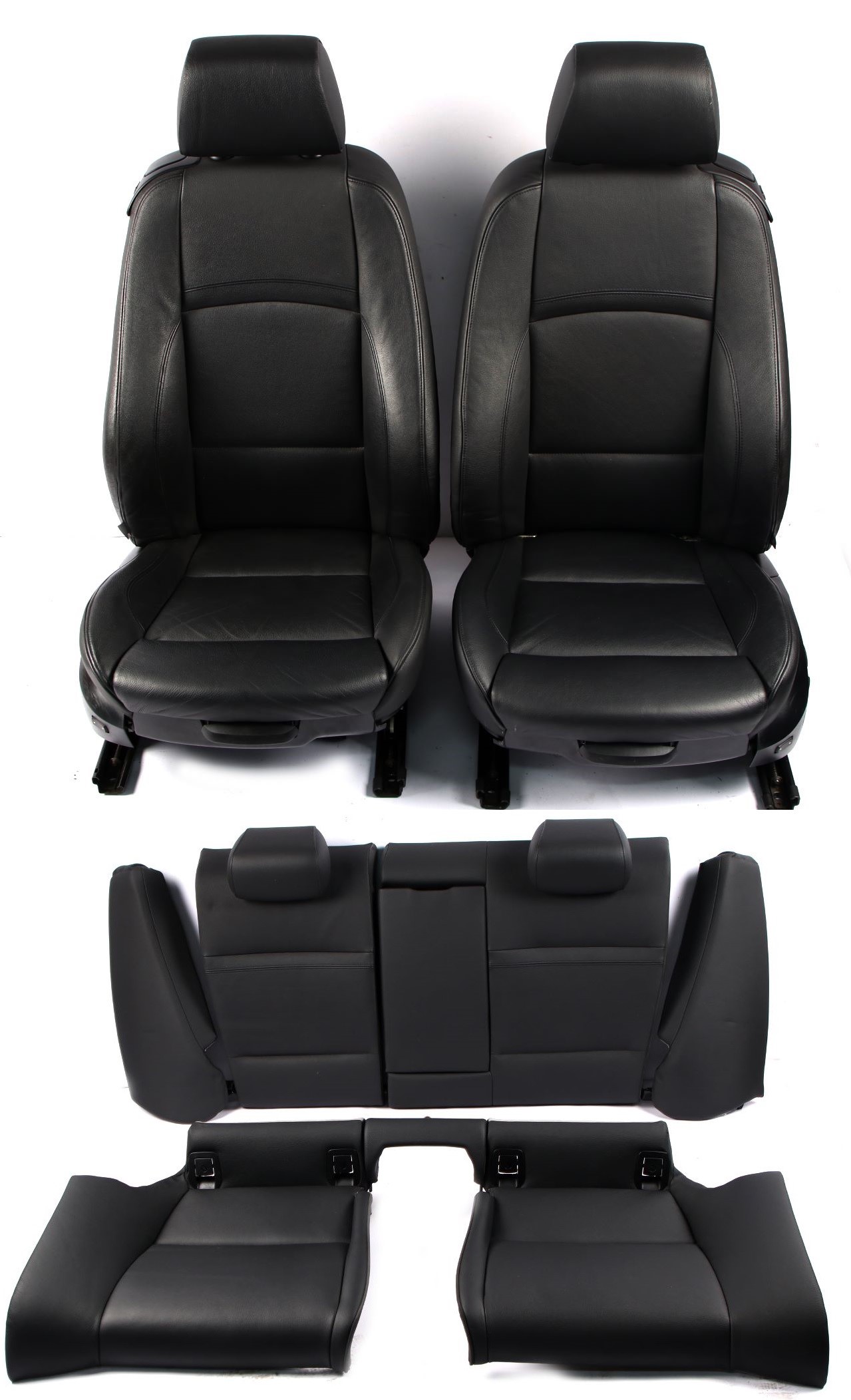 Seats M Sport BMW E92 Coupe Heated Memory Black Leather Interior Seat Set