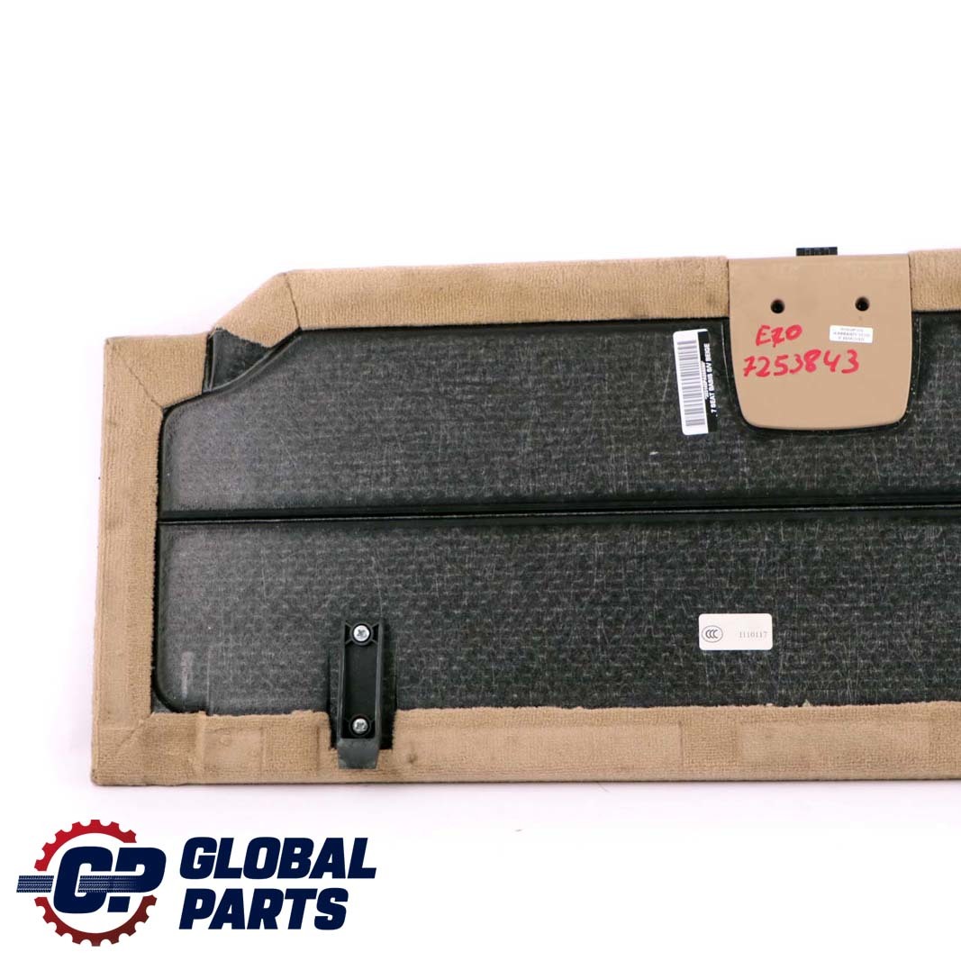 BMW X5 Series E70 Boot Trunk Floor Carpet Luggage Compartment Beige 7253843