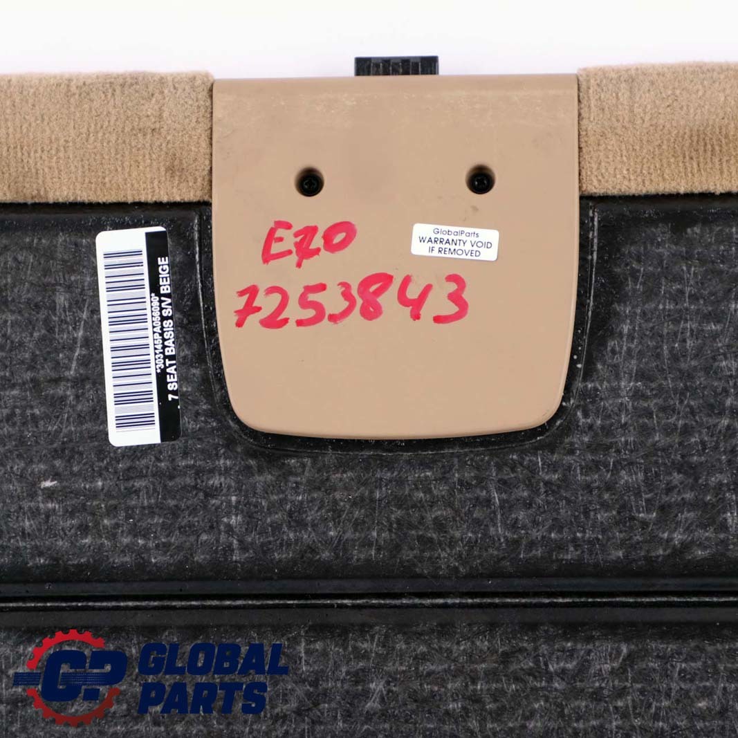 BMW X5 Series E70 Boot Trunk Floor Carpet Luggage Compartment Beige 7253843