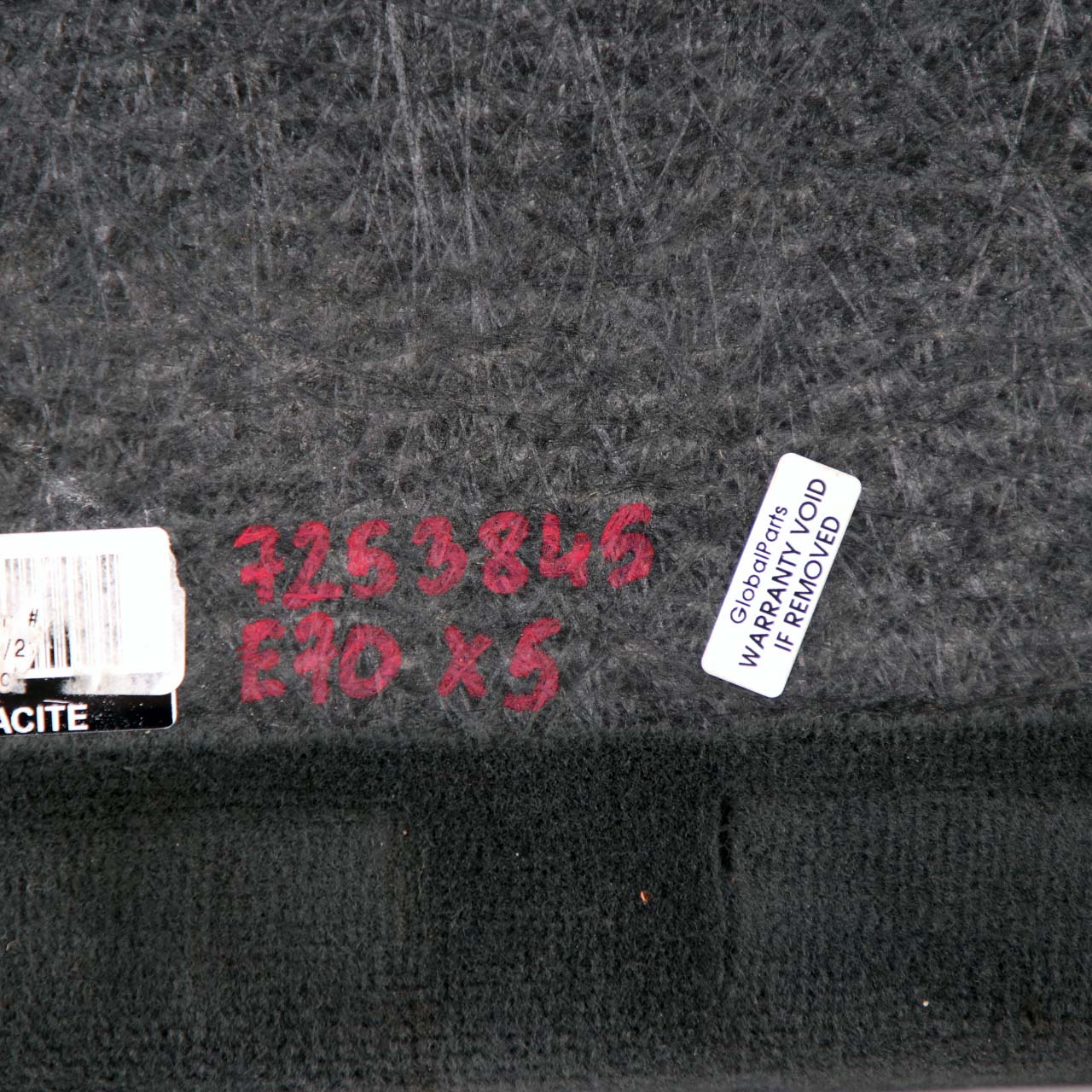 BMW X5 E70 LCI Boot Trunk Floor Carpet Luggage Compartment Anthracite 7253845