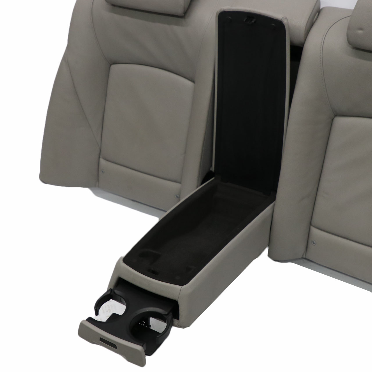 BMW F01 Rear Seat Backrest Bench Covering Back Rest Leather Everest Grey