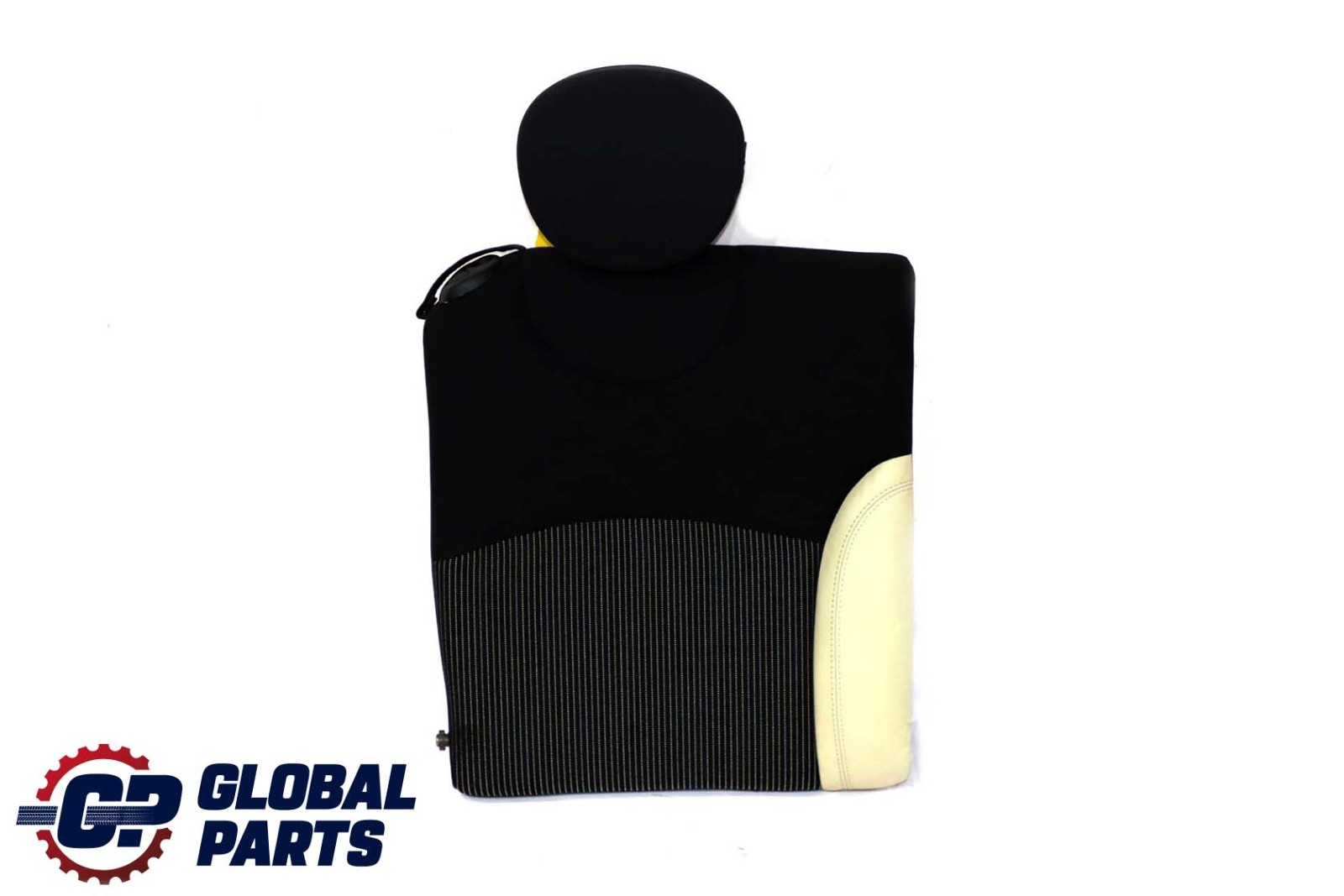 Mini R57 Cabrio Rear Right Seat O/S Half Leather Backrest Black Cream White